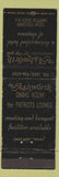 Matchbook Cover - Ashworth Dining Room Hampton Beach NH