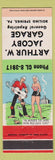 Matchbook Cover - Arthur Jacoby Garage Boiling Springs PA hillbilly