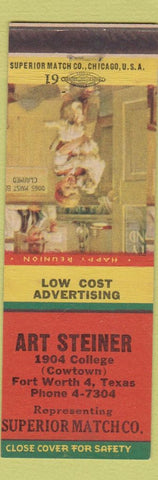 Matchbook Cover - Art Steiner Superior Match Fort Worth TX