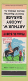 Matchbook Cover - Arthur Jacoby Garage Boiling Springs PA hillbilly