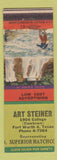 Matchbook Cover - Art Steiner Superior Match Fort Worth TX