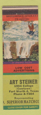 Matchbook Cover - Art Steiner Superior Match Fort Worth TX
