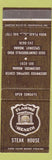 Matchbook Cover - Flaming Hearth Steak House Speedway IN Greenwood