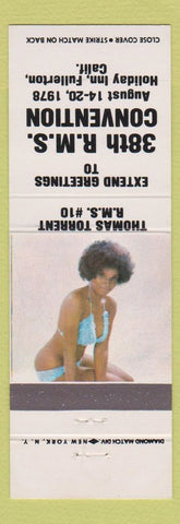 Matchbook Cover - RMS Convention 1978 Fullerton CA pinup