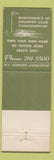 Matchbook Cover - The Columns Greenfield WI