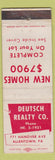 Matchbook Cover - Deutsch Realty Allentown PA