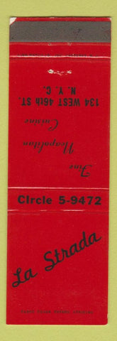 Matchbook Cover - La Strada New York City