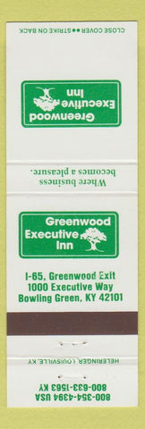Matchbook Cover - Greenwood Executive Inn Bowling Green KY