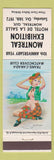 Matchbook Cover - Trans Canada Match Club Montreal QC 1972 pinup