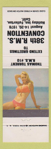 Matchbook Cover - RMS Convention 1978 Fullerton CA pinup