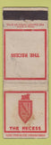 Matchbook Cover - The Recess WORN
