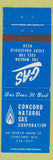Matchbook Cover - Concord Natural Gas Concord NH