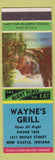 Matchbook Cover - Wayne's Grill New Castle IN