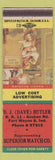 Matchbook Cover - Dave Butler Superior Match Fort Wayne IN
