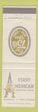 Matchbook Cover - First American National Bank Wausau WI