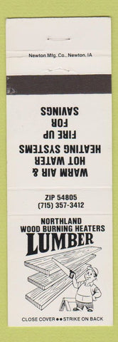 Matchbook Cover - Northland Lumber Almena WI