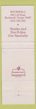 Matchbook Cover - Culpepper Cattle and Catering Rockwall TX