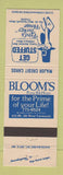 Matchbook Cover - Cloom's Prime Rib House West Yarmouth MA Fred's Turkey