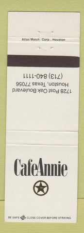 Matchbook Cover - Cafe Annie Houston TX