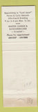 Matchbook Cover - Master's Touch Beauty Salon Berkeley CA