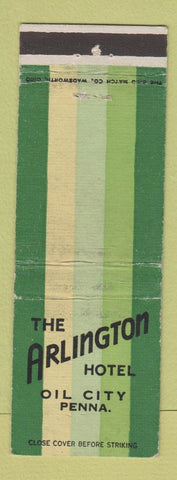 Matchbook Cover - Arlington Hotel Oil City PA WEAR
