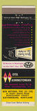 Matchbook Cover - Hotel Washington Gaithersburg MD