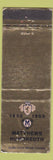 Matchbook Cover - Matthews Hundredth 1950 Newark NJ WEAR