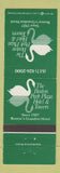 Matchbook Cover - Boston Park Plaza Hotel Towers Boston MA swan
