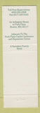 Matchbook Cover - Boston Park Plaza Hotel Towers Boston MA swan