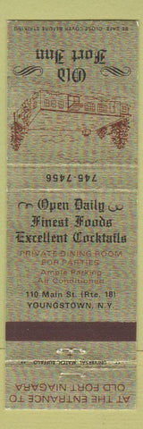 Matchbook Cover - Old Fort Inn Youngstown NY