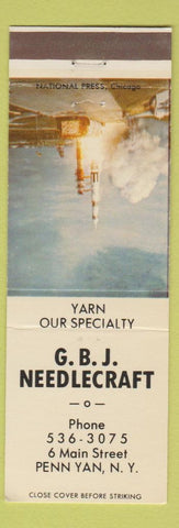 Matchbook Cover - GBJ Needlecraft Penn Yan NY