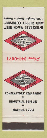 Matchbook Cover - Interstate Machinery Supply Omaha NE