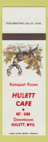 Matchbook Cover - Hulett Cafe Hulett WY