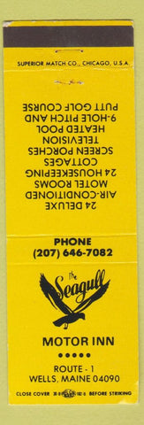 Matchbook Cover - Seagull Motor Inn Wells ME