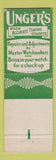 Matchbook Cover - Ungerl's Daimonds Pittsburgh PA  Sterling Silverware