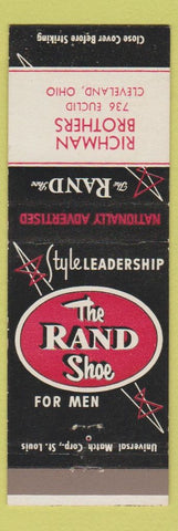 Matchbook Cover - Rand Shoes Richman Brothers Cleveland OH