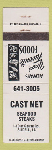 Matchbook Cover - Cast Net Seafood Slidell LA