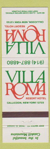 Matchbook Cover - Villa Roma Resort Hotel Callicoon NY