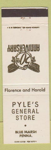Matchbook Cover - Pyle's General Store Blue Marsh PA