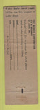 Matchbook Cover - Utilite Utility Light