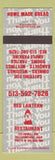 Matchbook Cover - Red Lantern Restaurant Bellefontaine OH