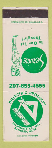 Matchbook Cover - Dielectric Products Engineering Raymond ME