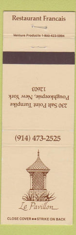 Matchbook Cover - Le Pavillon Poughkeepsie NY French Restaurant