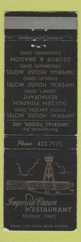 Matchbook Cover - Imperial Crown Restaurant Findlay OH