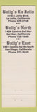 Matchbook Cover - Bully's Prime Rib LA Jolla Del Mar San Diego CA