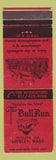 Matchbook Cover - The Bull Run Shirley MA