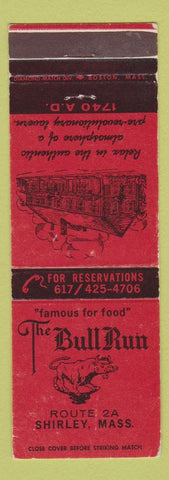 Matchbook Cover - The Bull Run Shirley MA