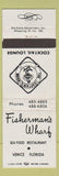 Matchbook Cover - Fisherman's Wharf Venice FL WEAR