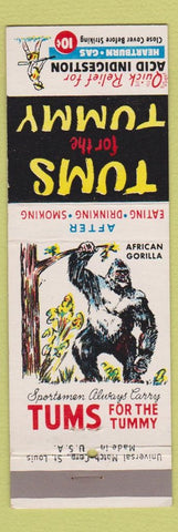 Matchbook Cover - Tums Antacid African Gorilla