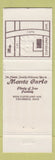 Matchbook Cover - Monte Carlo Restaurant Columbus OH Italian WEAR